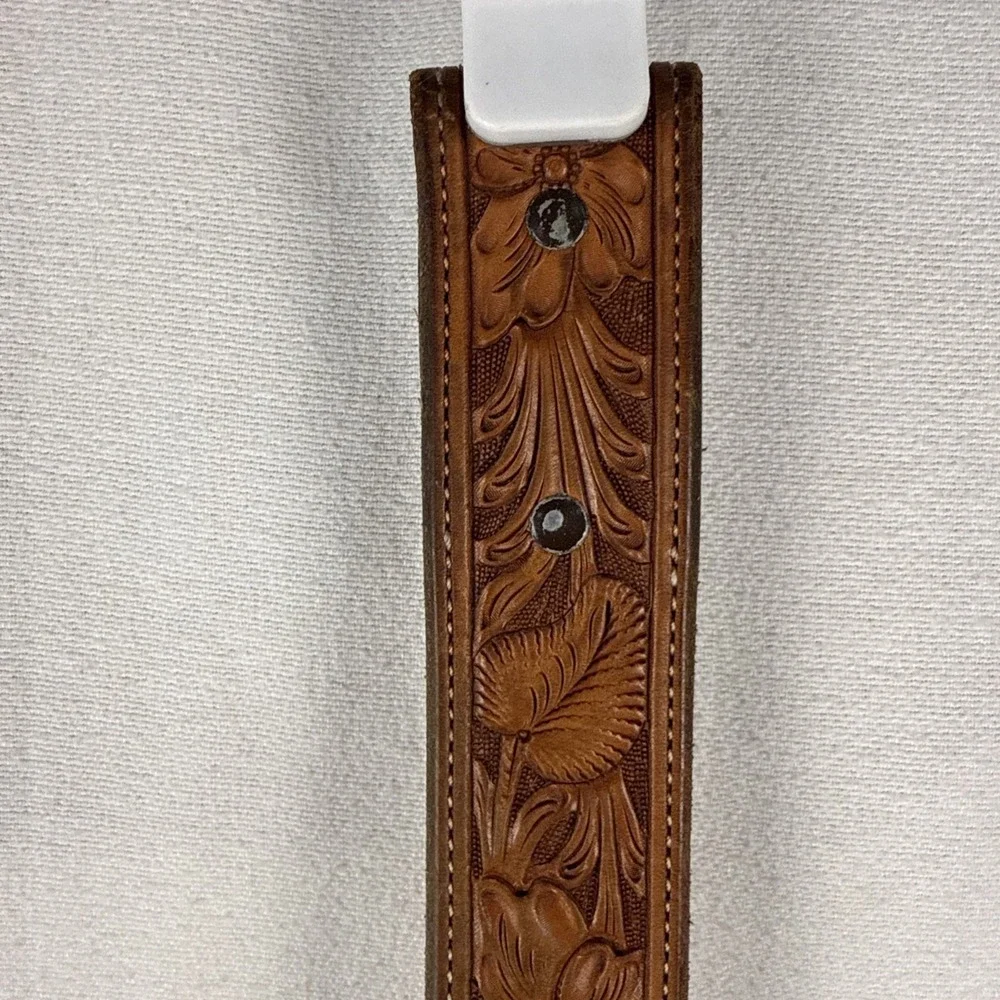 Beautiful SEIDEL'S SADDLERY - Cody, WY‎ 33 Hand Tooled Western Ranger Belt